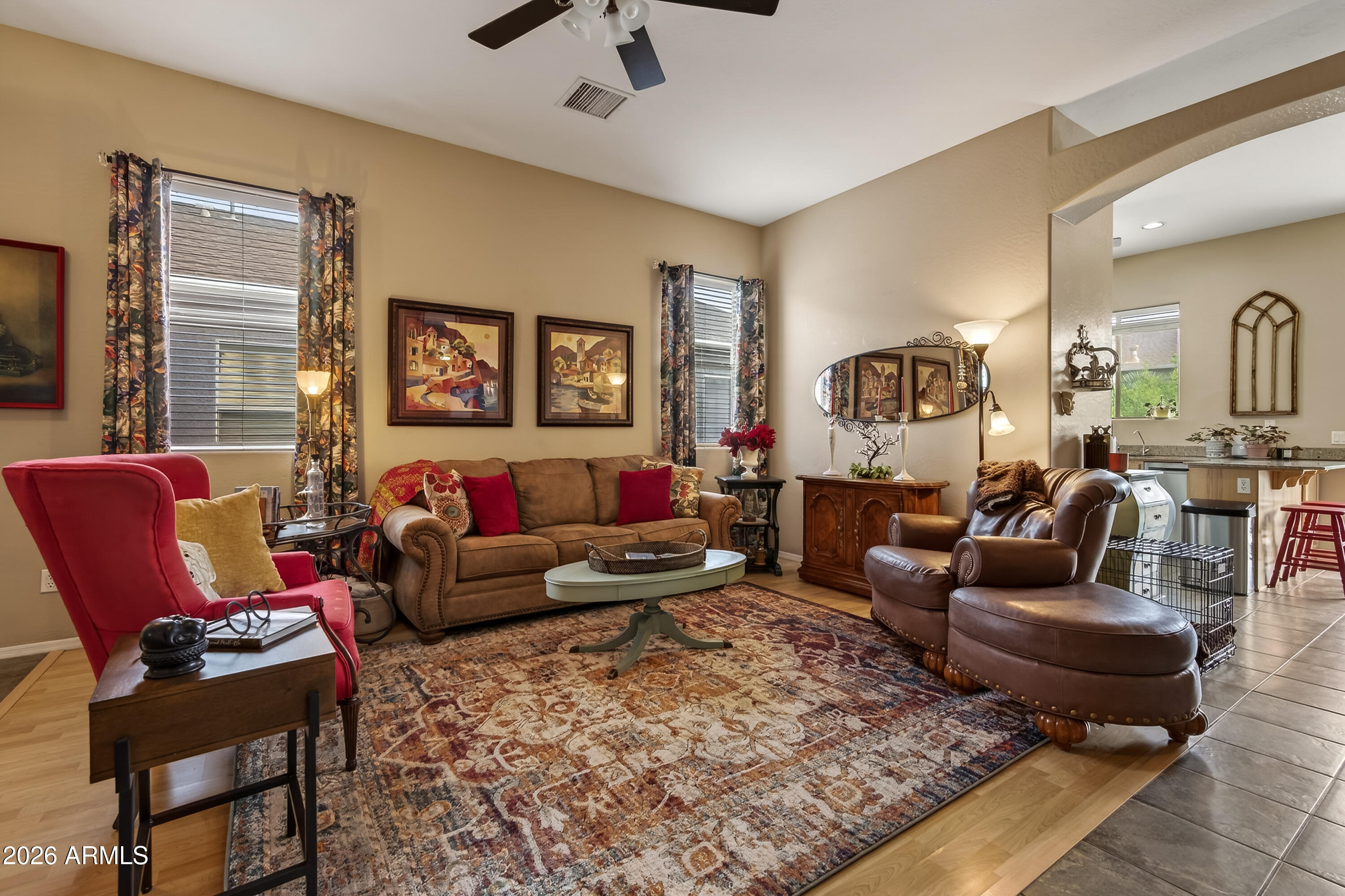 654 South Elk Ridge Drive Camp Verde, AZ 86322 - Photo 9 of 34 a living room with furniture and a rug