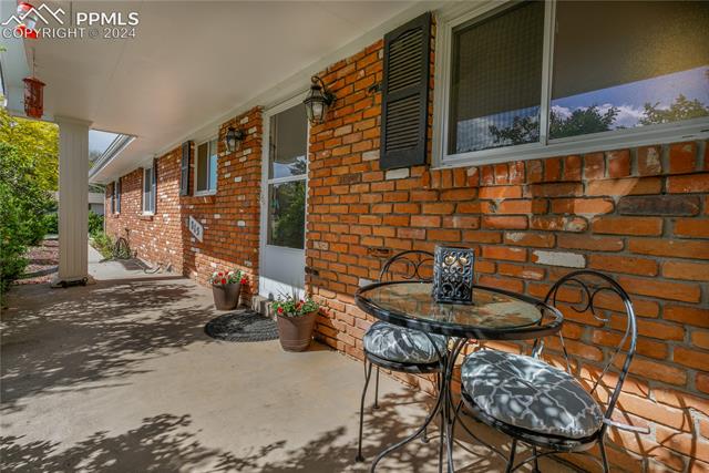 815 Cresta Road Colorado Springs, CO 80905 - Photo 4 of 30 View of private front patio