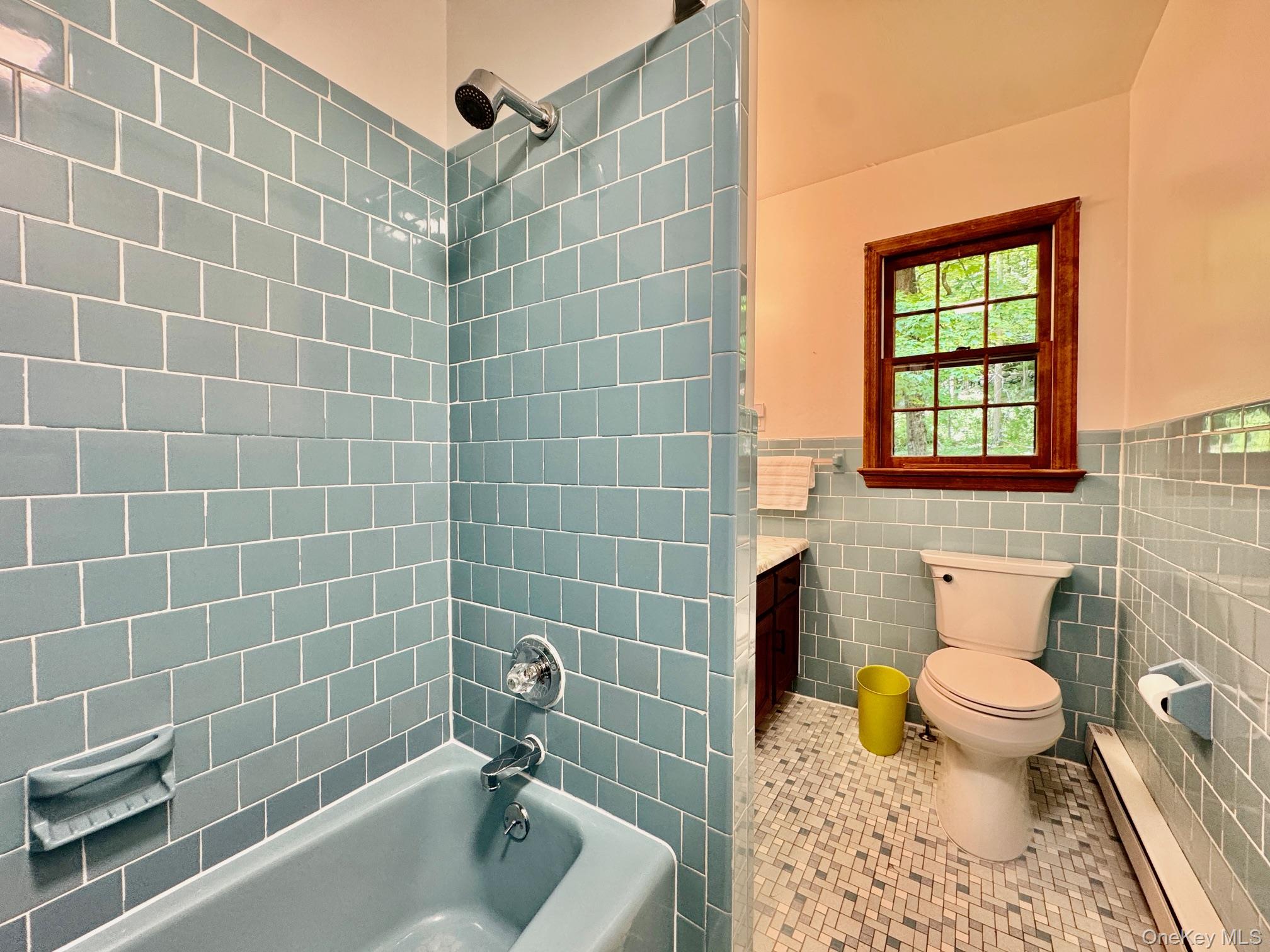 687 Sprout Brook Road Putnam Valley, NY 10579 - Photo 22 of 45 a bathroom with a toilet and a tub