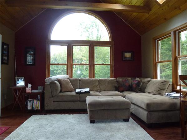 105 County Road Huntington, MA 01050 - Photo 8 of 19 a living room with furniture and a large window