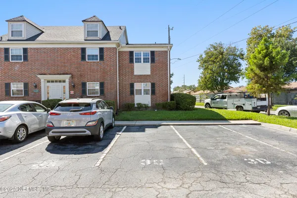 a car parked in front of a house