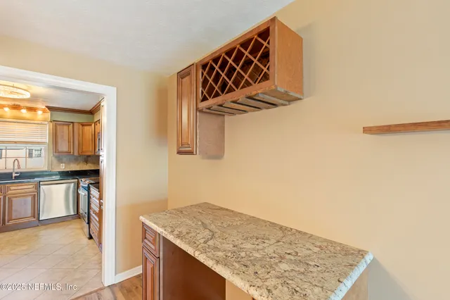 a view of kitchen and utility room