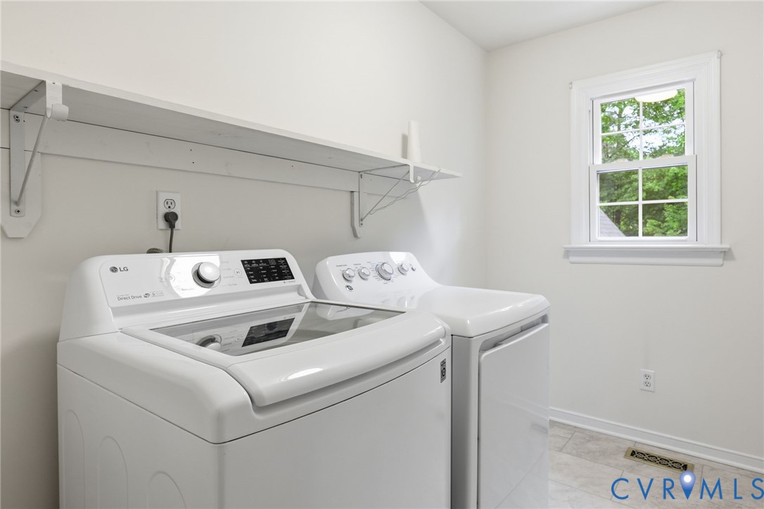 12111 Auger Lane Midlothian, VA 23113 - Photo 25 of 31 a utility room with dryer and washer