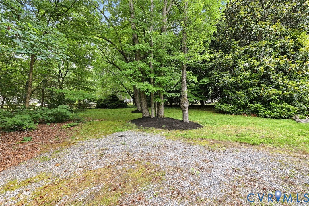 12111 Auger Lane Midlothian, VA 23113 - Photo 4 of 31 a backyard of a house with plants and large trees