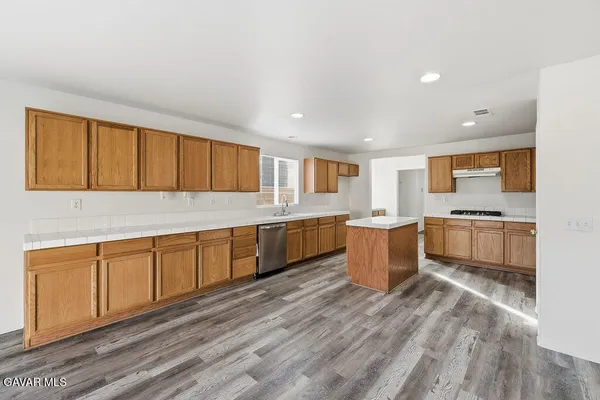 an empty room with a natural light
