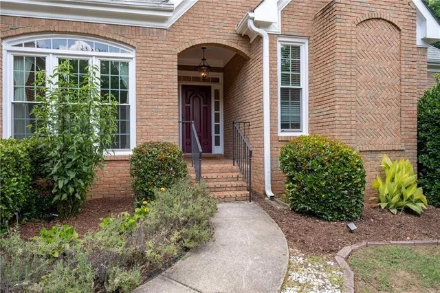 a front view of a house