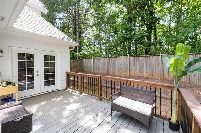 a view of a two chairs in the roof deck