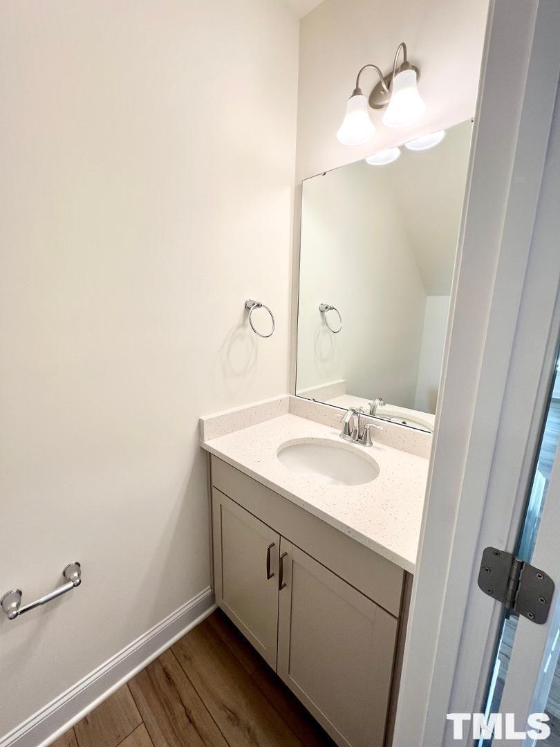 324 Highview Drive Benson, NC 27504 - Photo 2 of 12 a bathroom with a sink and a mirror