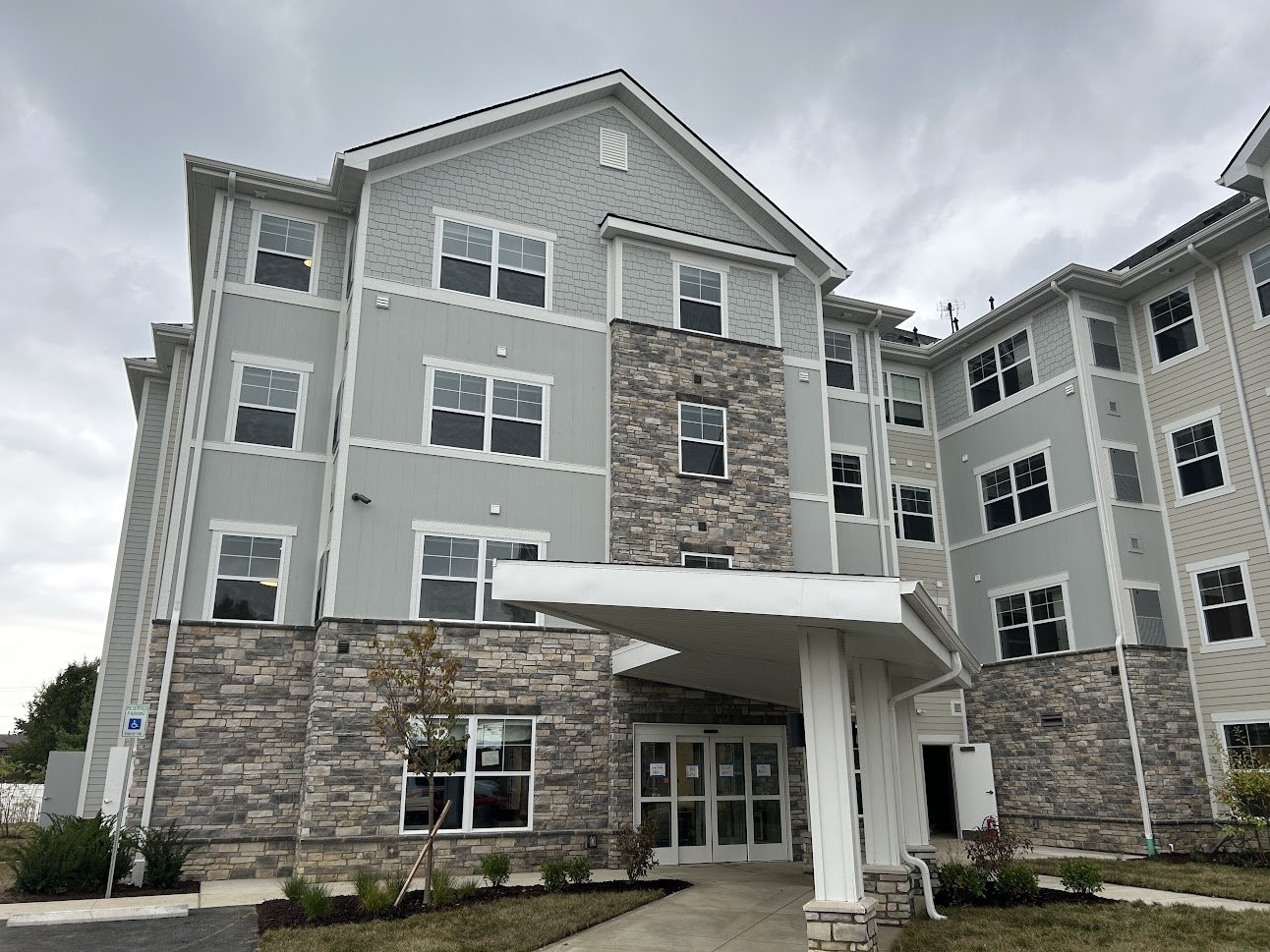 1009 East Dublin Granville Road, Unit 50 Columbus, OH 43229 - Photo 1 of 14 a front view of a building with glass windows
