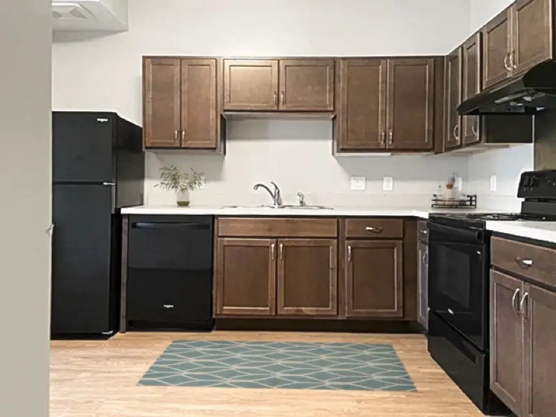1009 East Dublin Granville Road, Unit 50 Columbus, OH 43229 - Photo 4 of 14 a kitchen with stainless steel appliances granite countertop a refrigerator and a sink