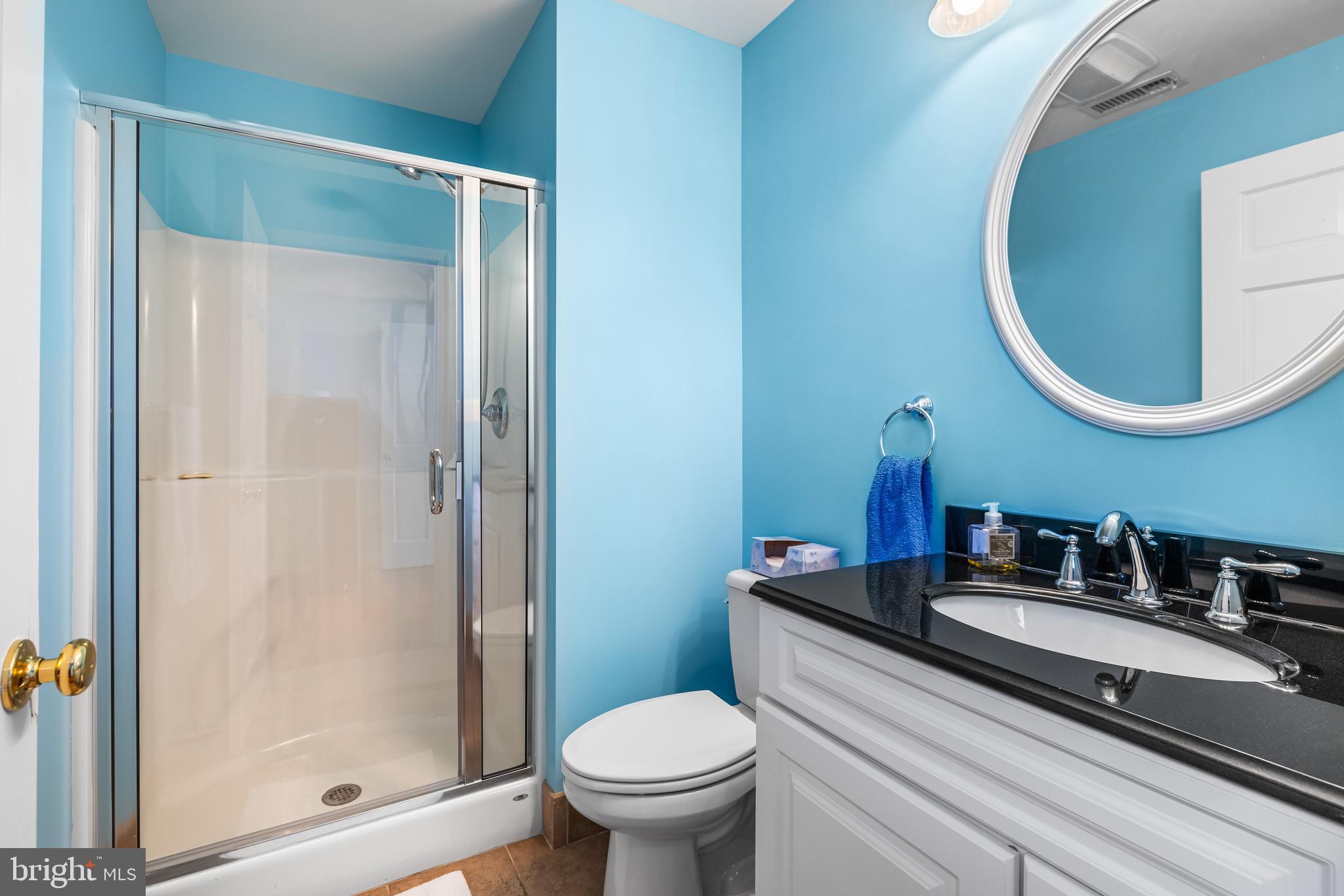 20 Blythewood Road Baltimore, MD 21210 - Photo 81 of 95 a bathroom with a granite countertop sink toilet and a mirror