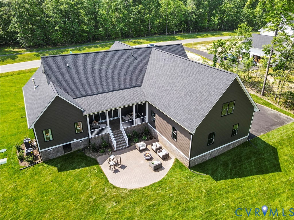 3076 Braehead Road Powhatan, VA 23139 - Photo 36 of 41 swimming pool with a garden and trees