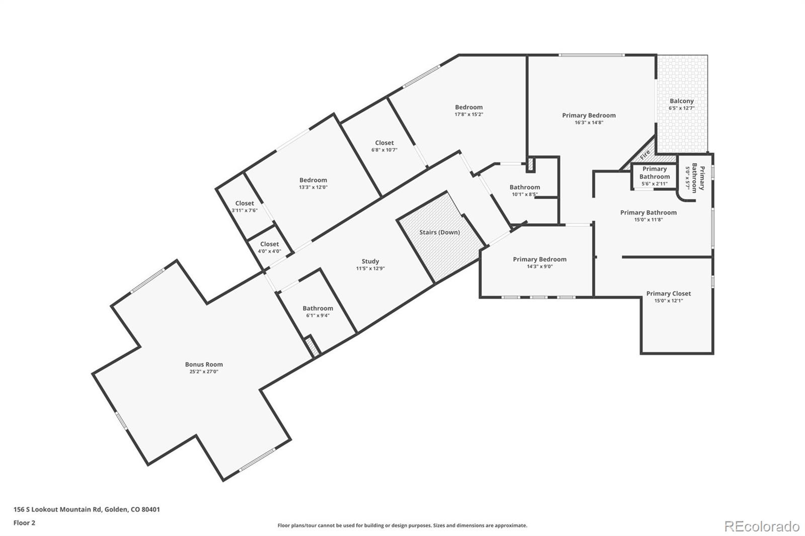 156 South Lookout Mountain Road Golden, CO 80401 - Photo 49 of 50 a picture of floor plan