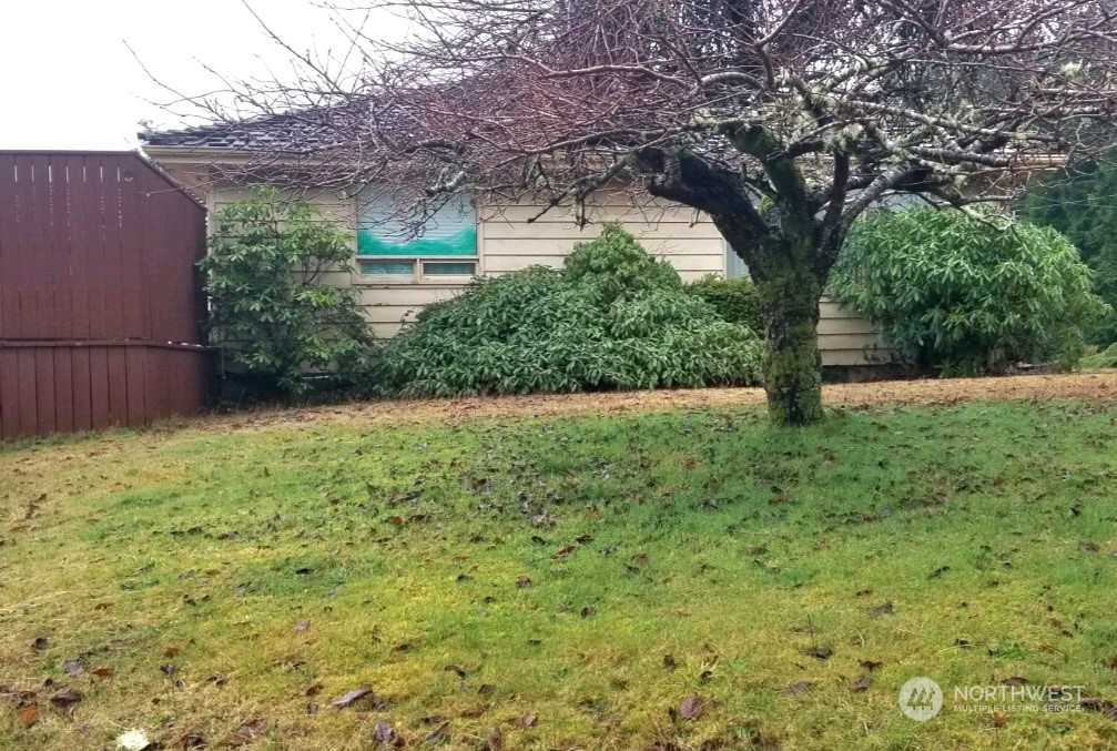 976 Ocean Beach Road Hoquiam, WA 98550 - Photo 32 of 34 a view of a yard with a tree