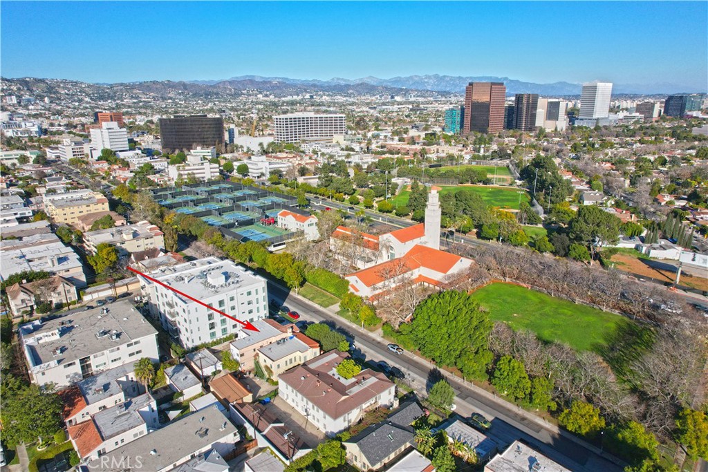 915 Le Doux Road Los Angeles, CA 90035 - Photo 23 of 30 an aerial view of a city with lots of residential buildings
