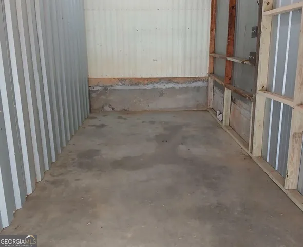 a view of a glass door