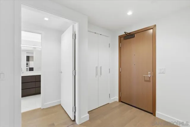 a view of closet area