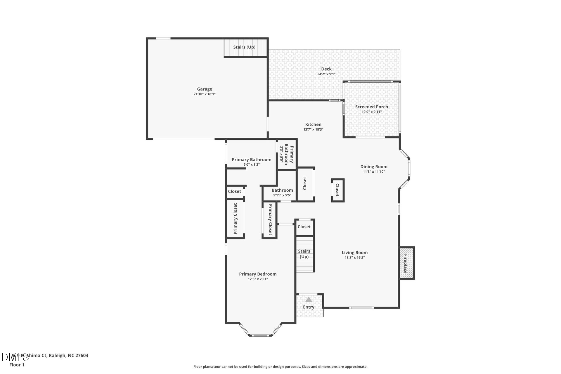 1909 Kushima Court Raleigh, NC 27604 - Photo 21 of 24 a picture of floor plan