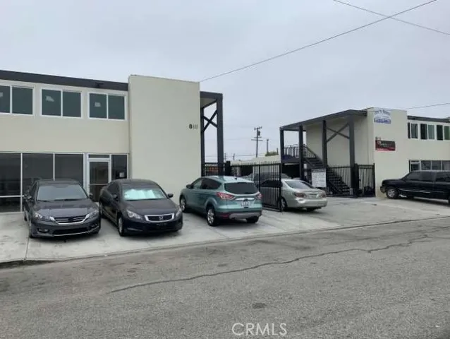 a car parked in front of a house