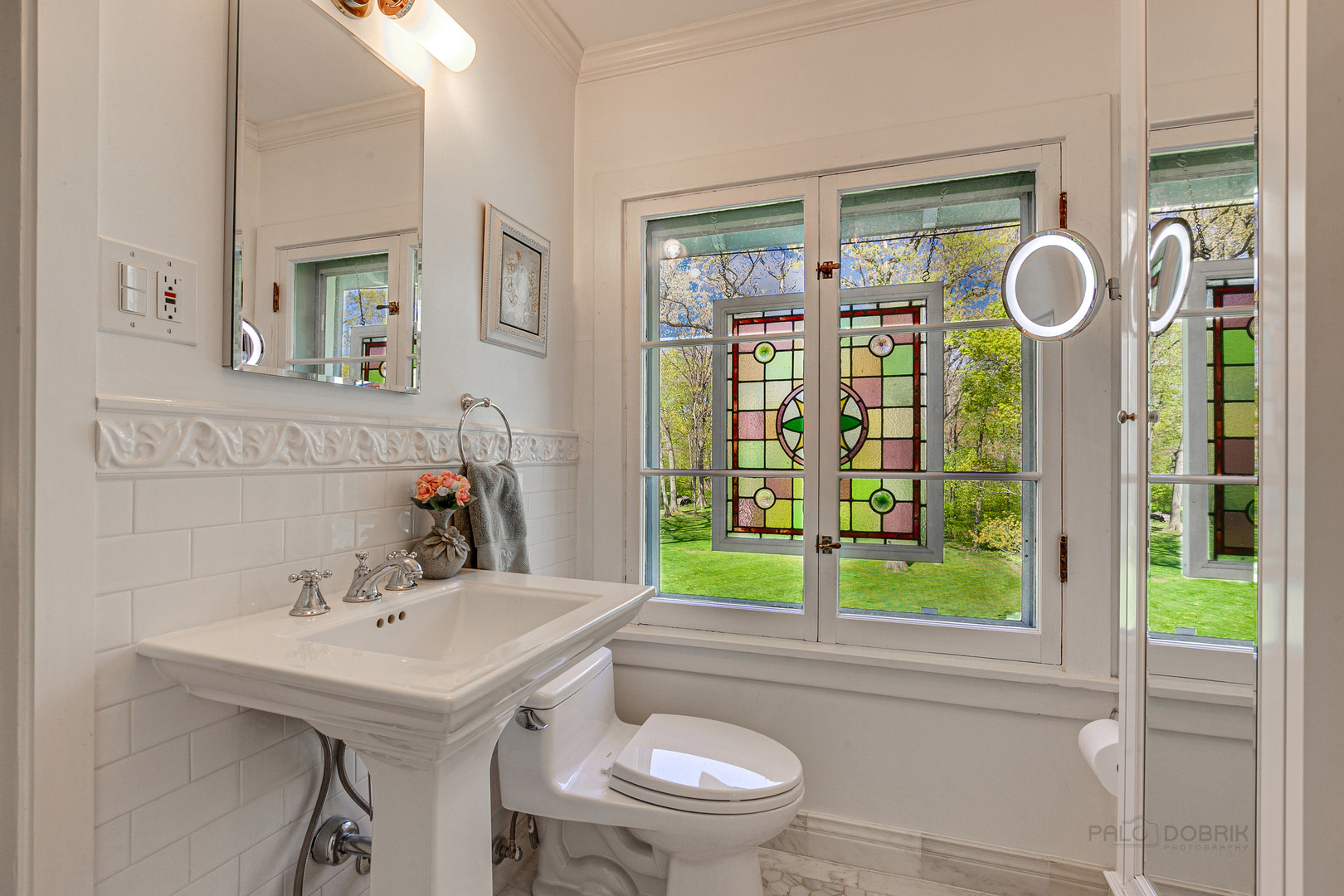 1220 Elm Tree Road Lake Forest, IL 60045 - Photo 36 of 55 a bathroom with a sink a toilet and a shower