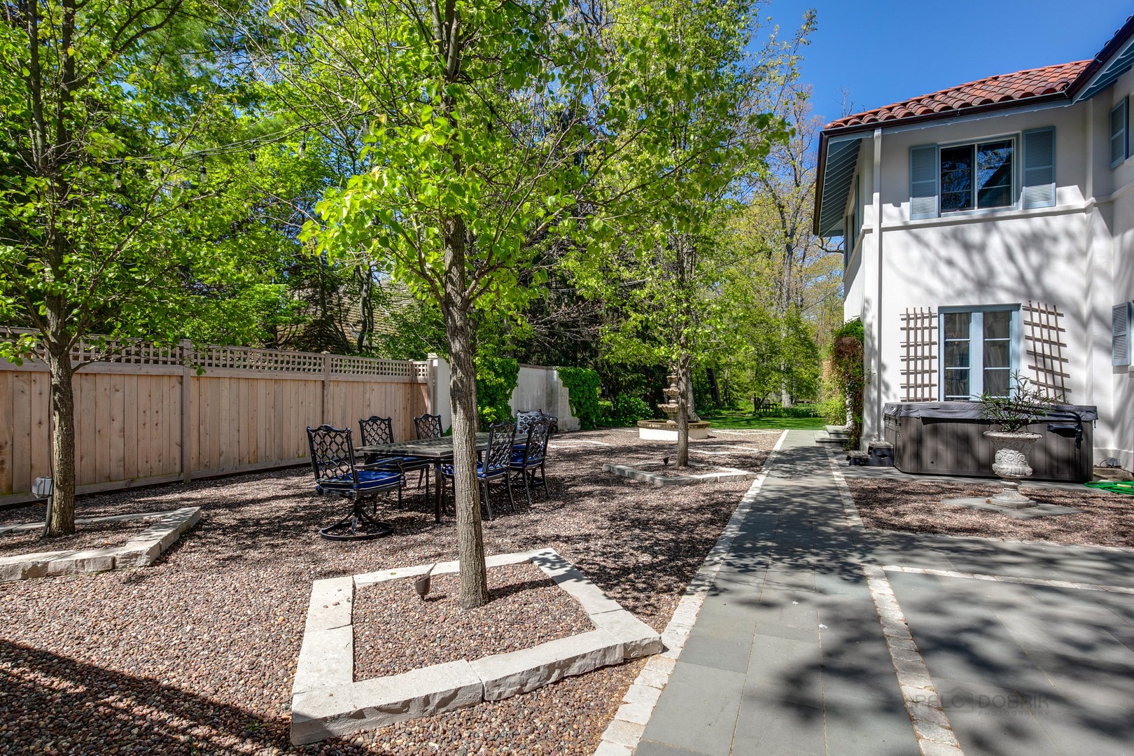 1220 Elm Tree Road Lake Forest, IL 60045 - Photo 40 of 55 a backyard of a house with barbeque oven