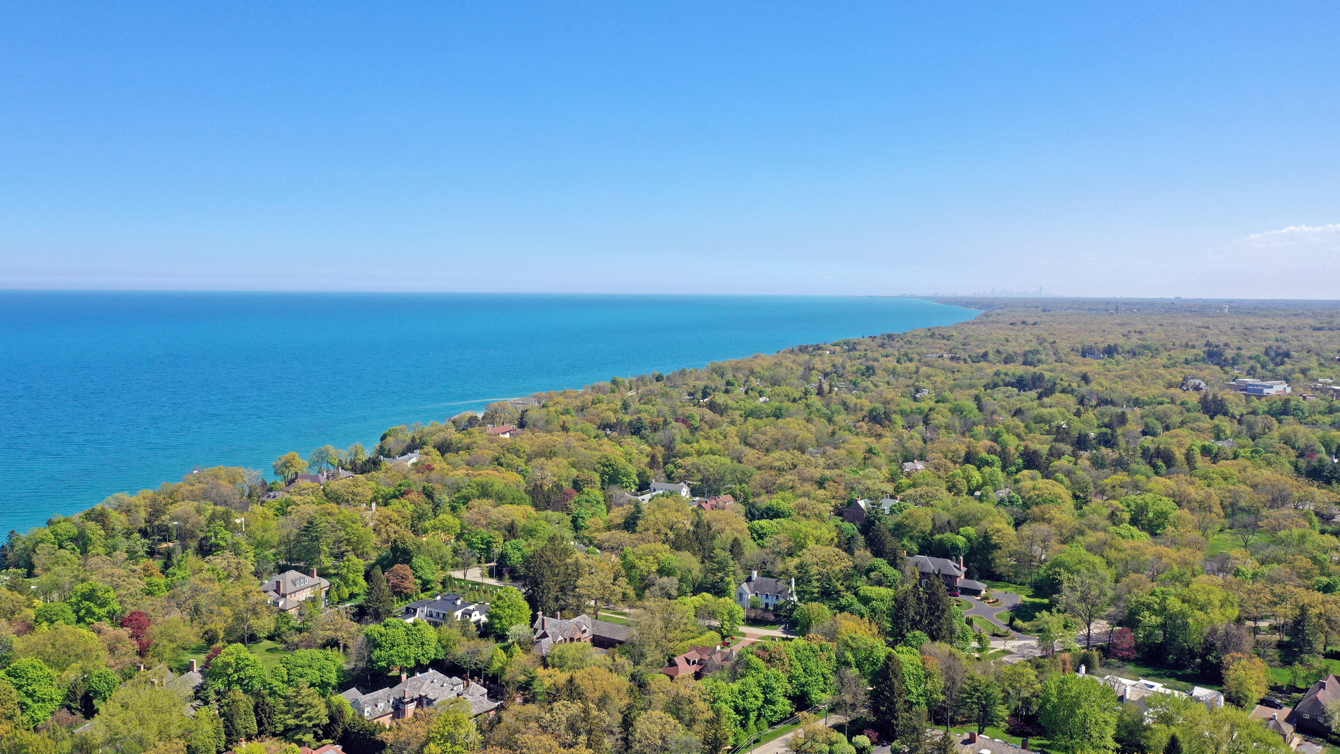 1220 Elm Tree Road Lake Forest, IL 60045 - Photo 50 of 55 an aerial view of beach and ocean