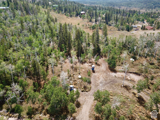 4518 Alpine Road Evanston, UT 82930 - Photo 2 of 10 Drone / aerial view of a heavily wooded area