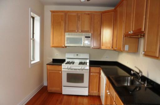 2450 West Addison Street, Unit 2B Chicago, IL 60618 - Photo 10 of 10 a kitchen with a sink stove and cabinets