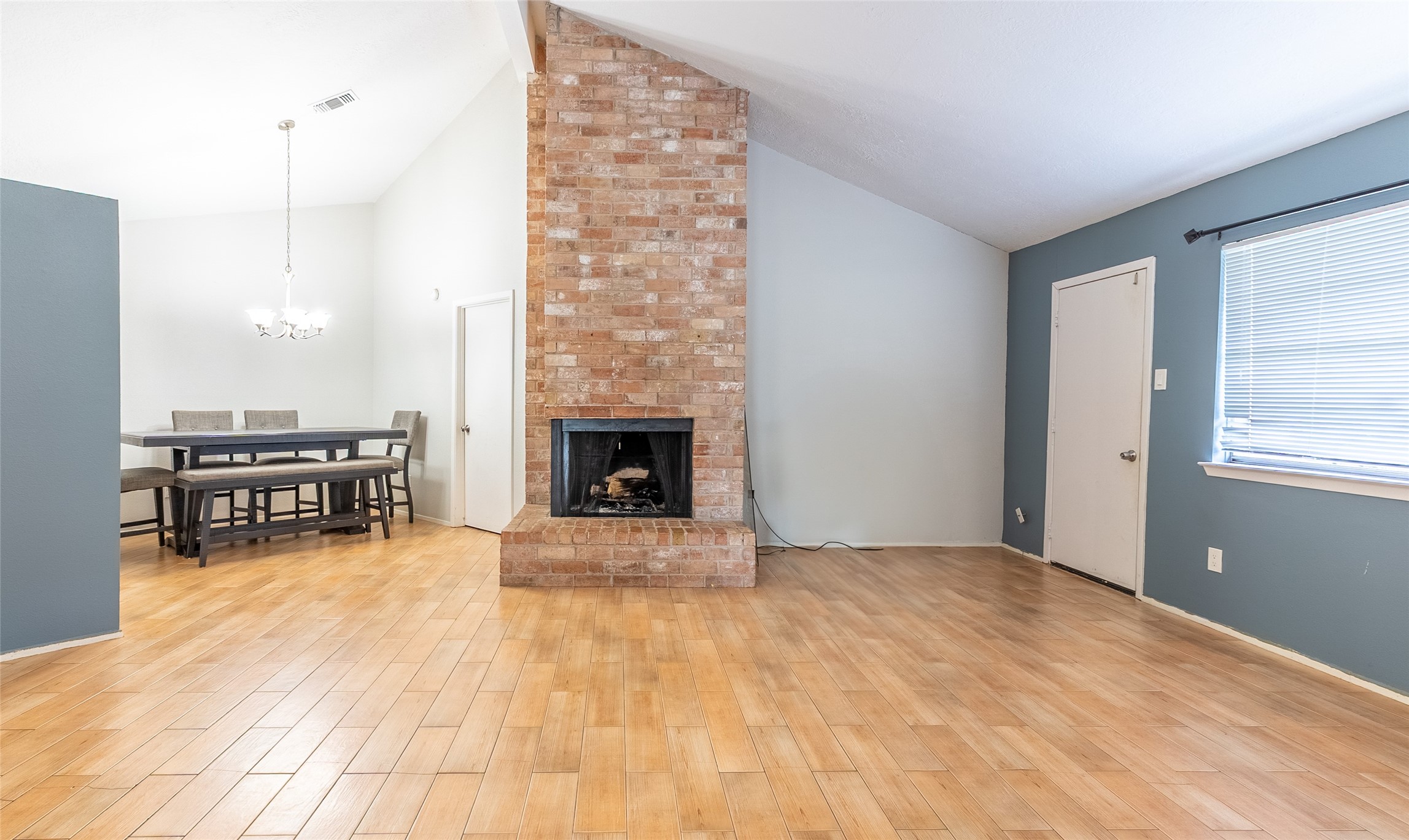 6323 Bridgegate Drive Spring, TX 77373 - Photo 7 of 23 Living Room Fireplace and Dining area