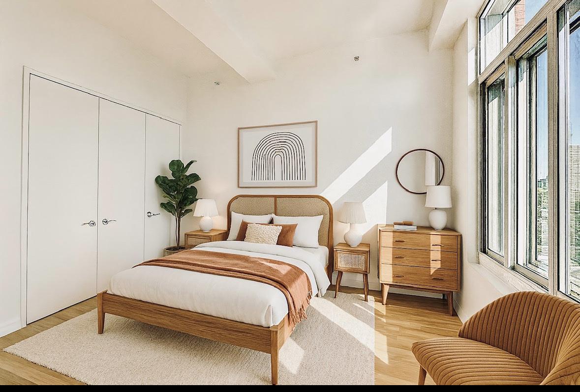 Undisclosed Address Brooklyn, NY 11201 - Photo 2 of 23 a bedroom with bed and a window