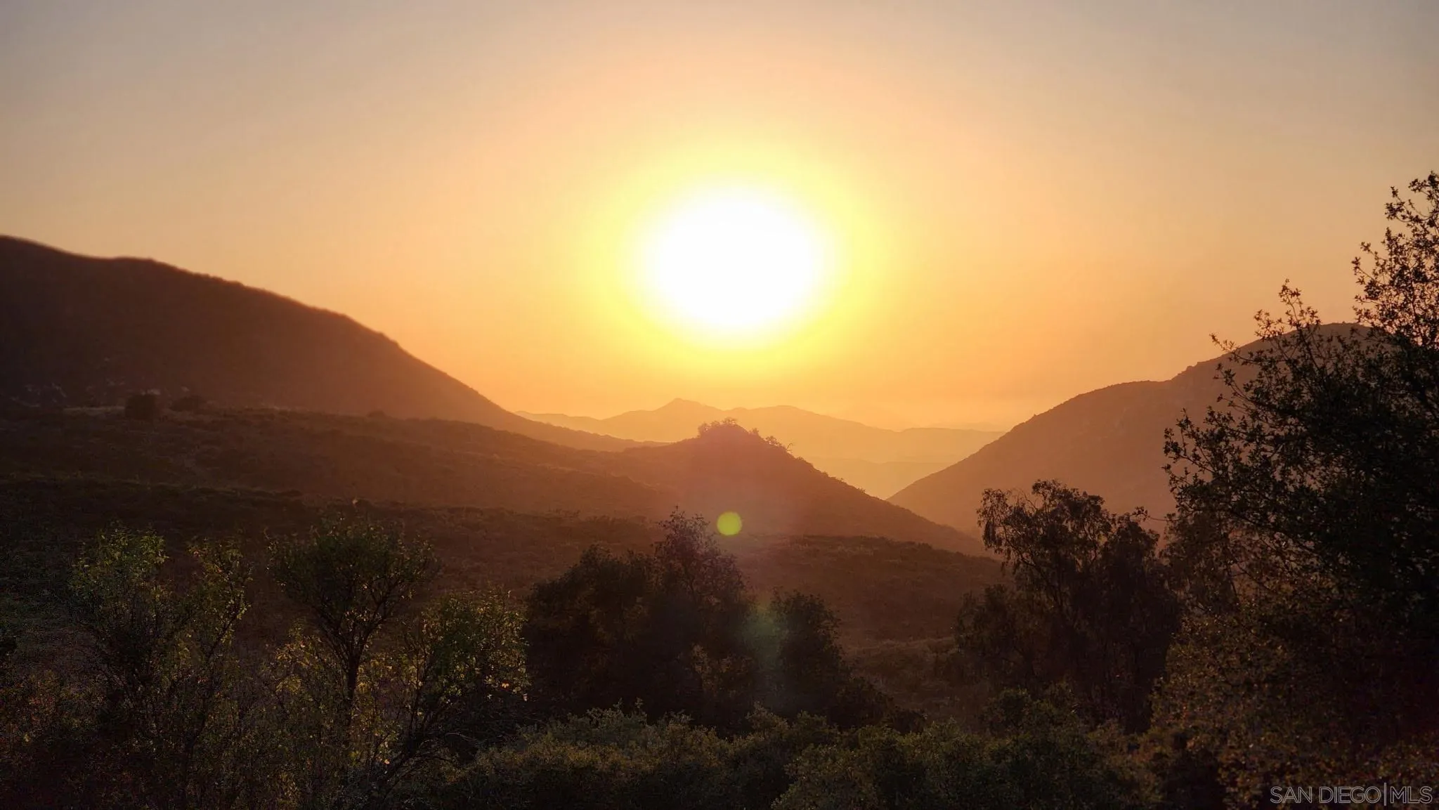10442 Boulder Creek Road Descanso, CA 91916 - Photo 2 of 36 Actual Sunset from the property!