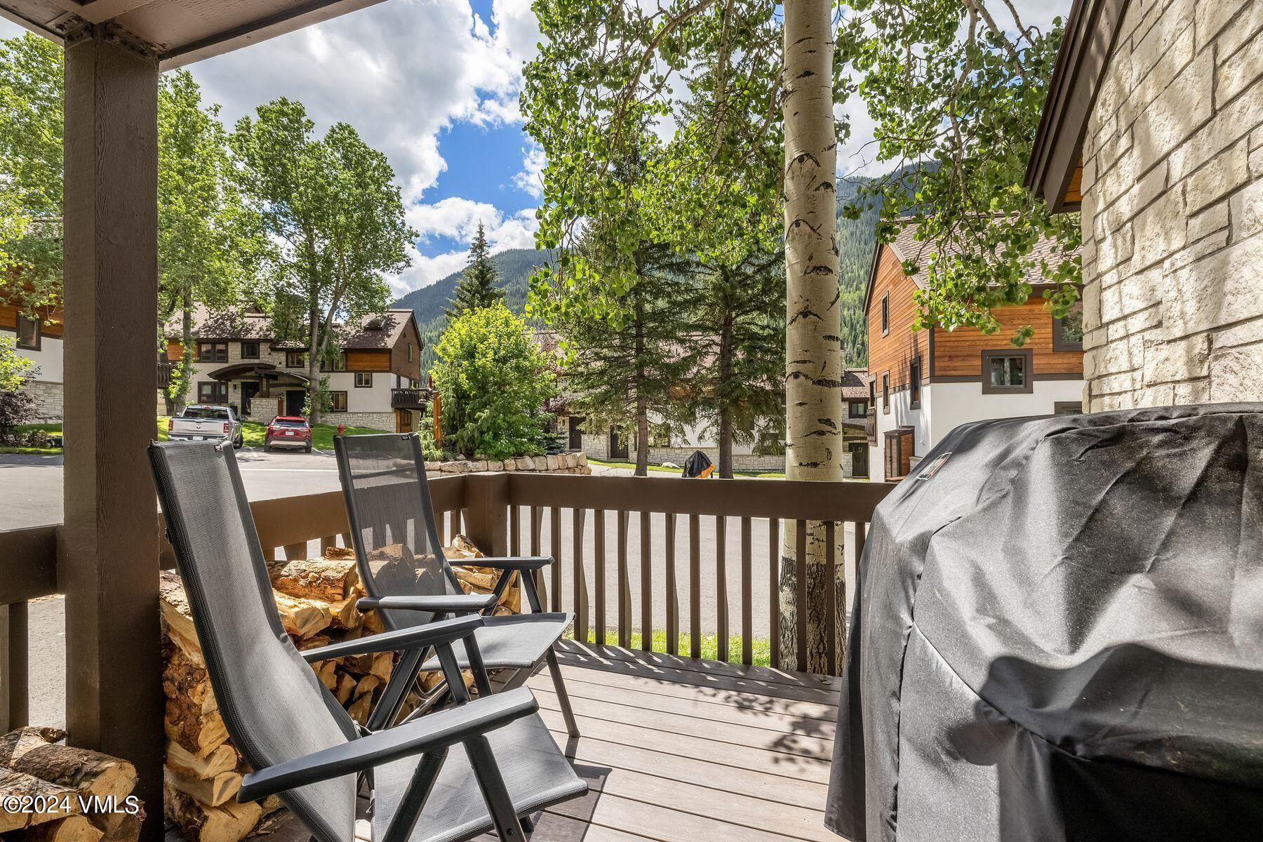 4770 Big Horn Road, Unit H4 Vail, CO 81657 - Photo 17 of 38 Deck off Dining Room