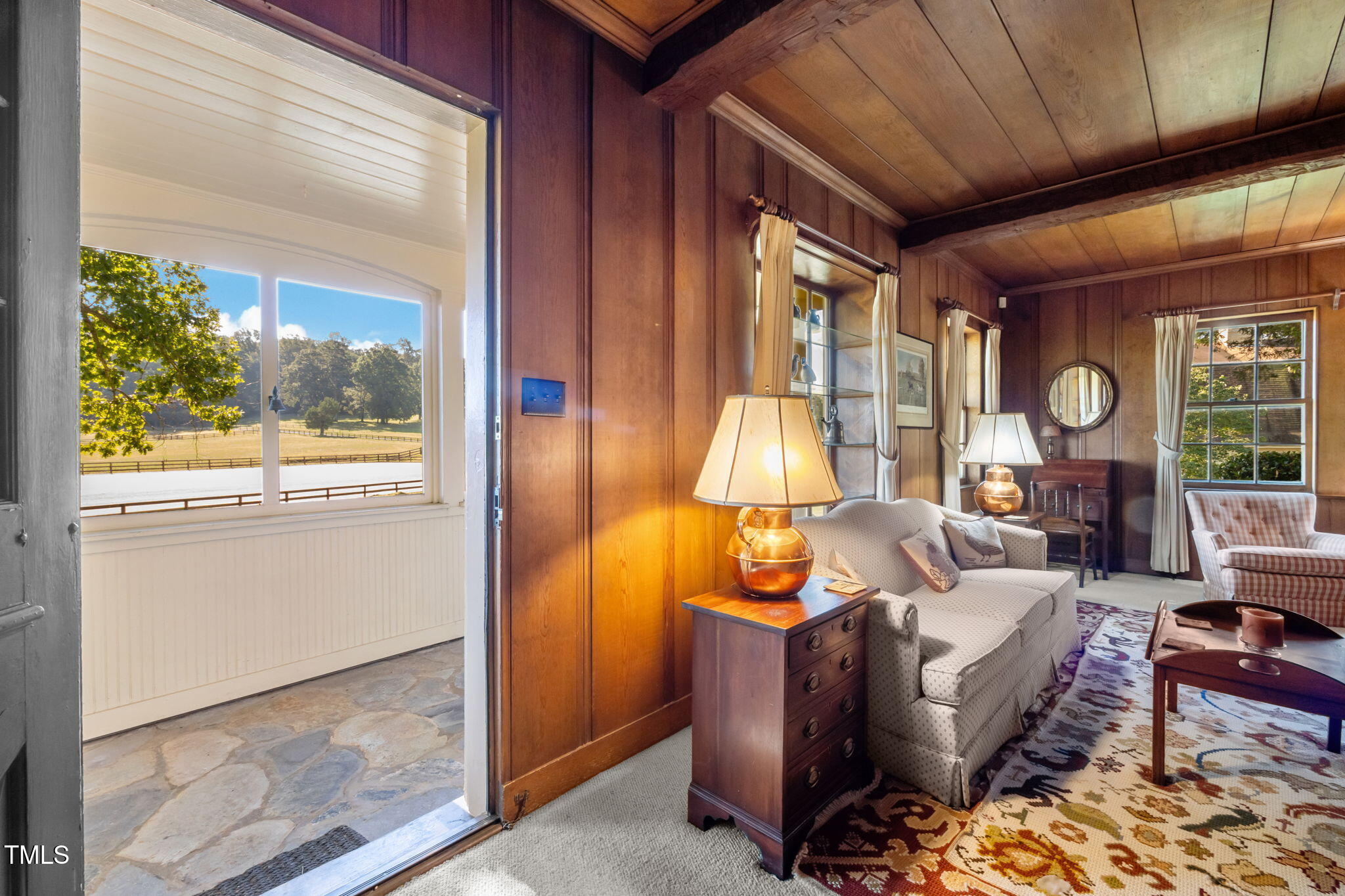 418 Quail Roost Farm Road Rougemont, NC 27572 - Photo 31 of 100 a living room with furniture and a large window