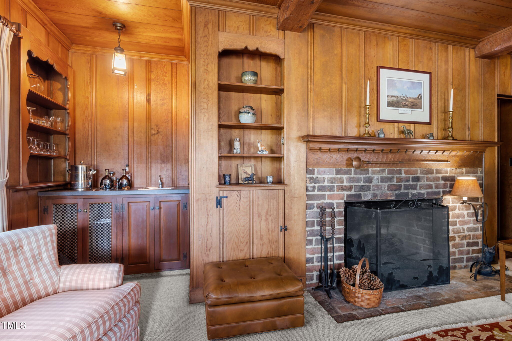 418 Quail Roost Farm Road Rougemont, NC 27572 - Photo 35 of 100 a living room with furniture and a fireplace