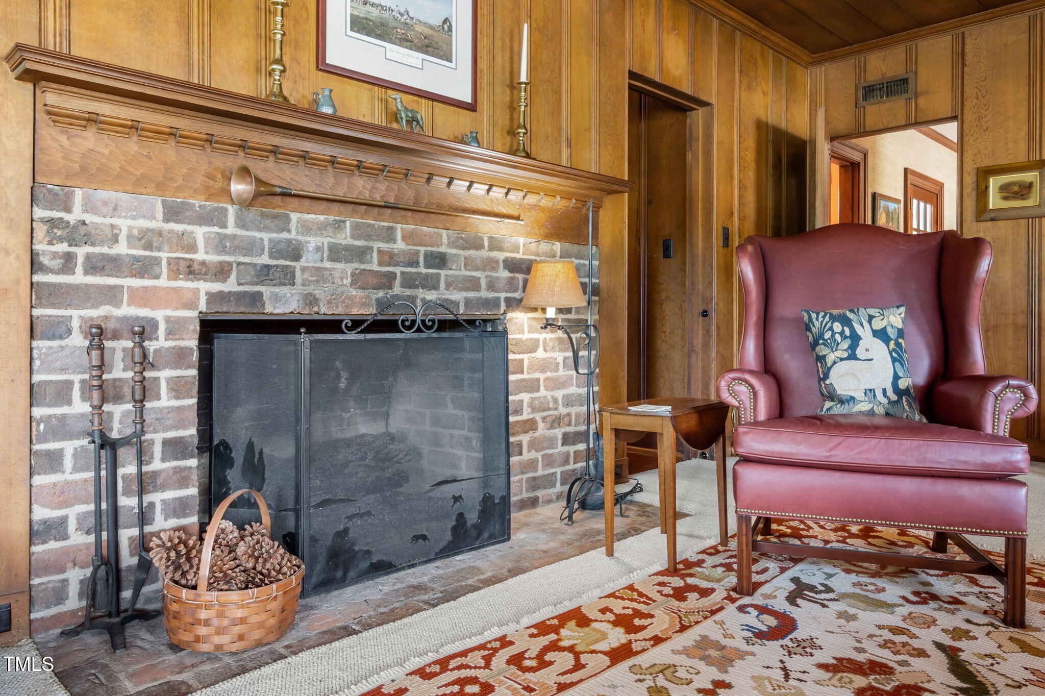418 Quail Roost Farm Road Rougemont, NC 27572 - Photo 41 of 100 a living room with furniture and a fireplace