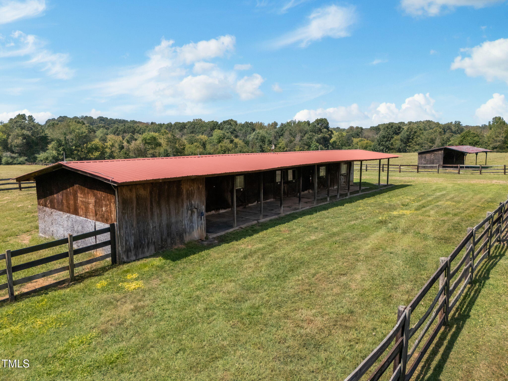 418 Quail Roost Farm Road Rougemont, NC 27572 - Photo 89 of 100 a view of a big yard with wooden fence