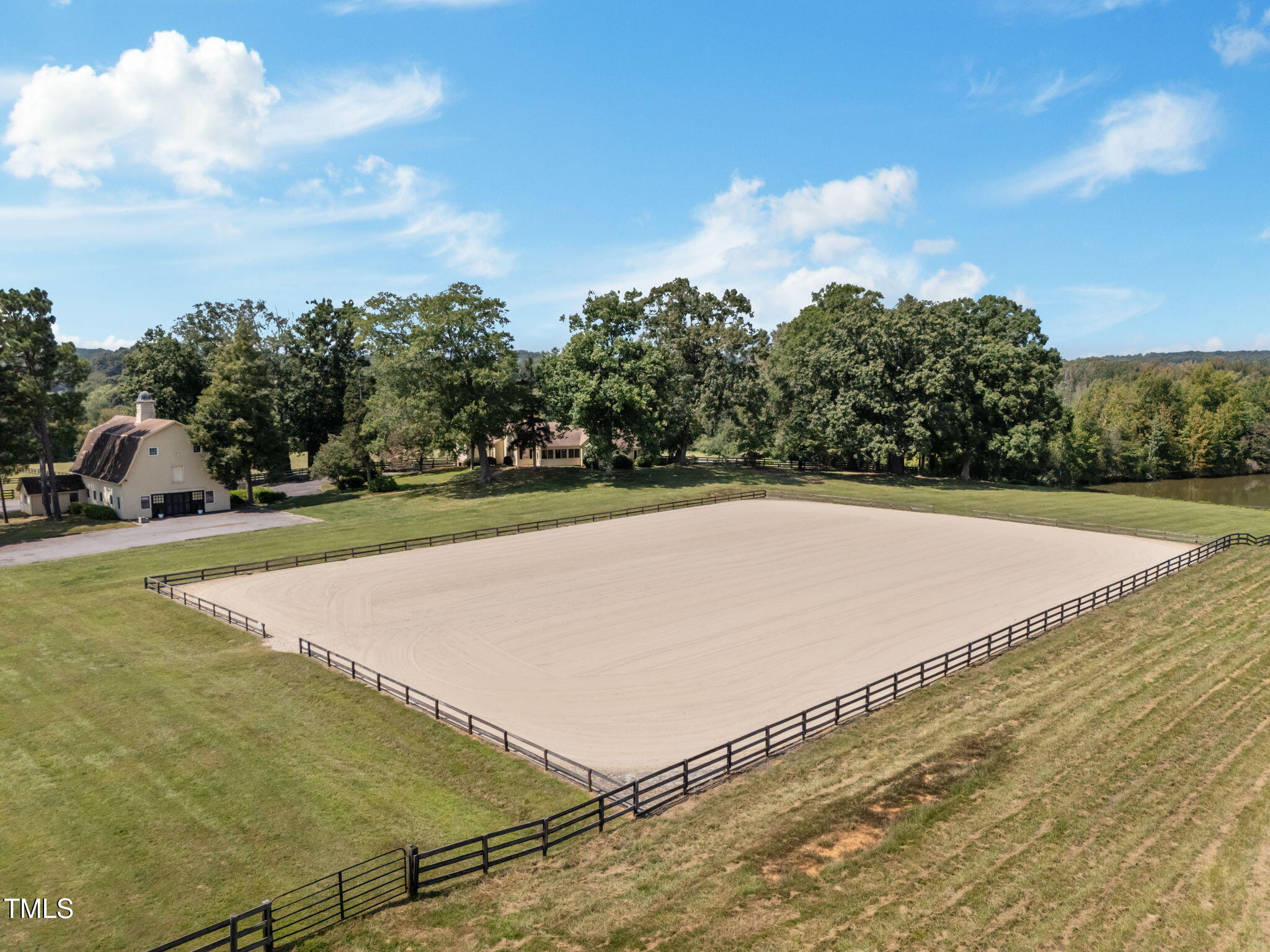 418 Quail Roost Farm Road Rougemont, NC 27572 - Photo 7 of 100 a view of a tennis court