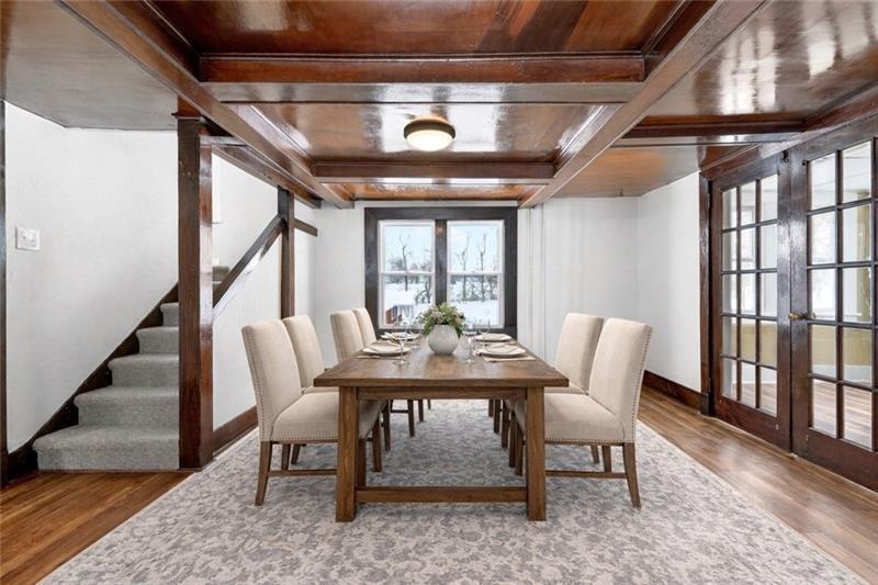 127 Rose Road Mount Pleasant, PA 15666 - Photo 20 of 47 a view of a dining room with furniture window and wooden floor