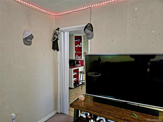 a view of entryway with a wooden door
