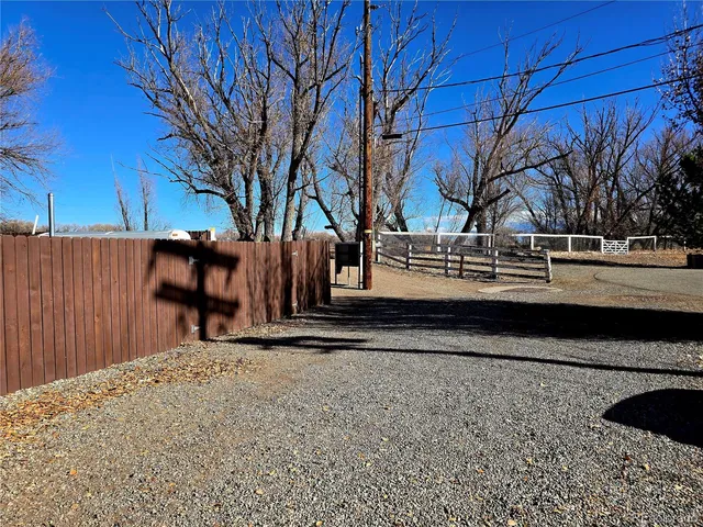 a view of snow on the side of road