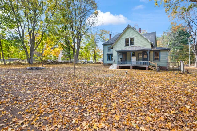 front view of a house with a street
