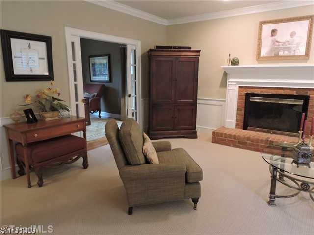 3225 Cross Tree Road Winston-Salem, NC 27106 - Photo 5 of 16 Living Room. Pocket doors to study