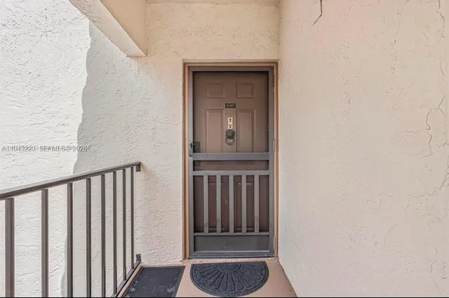 a view of front door