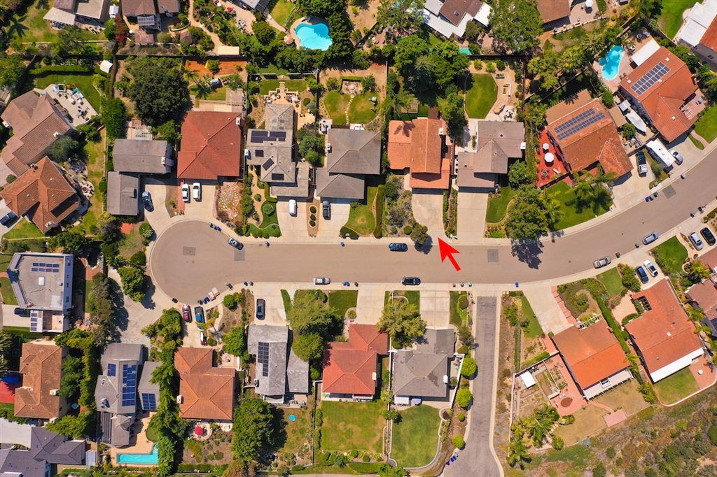 266 Sierra Ridge Drive Encinitas, CA 92024 - Photo 13 of 24 Overhead shot of Sierra Ridge Estates (11 unit enclave)