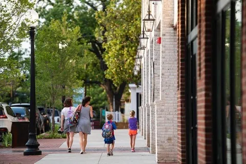 a view of path along with trees