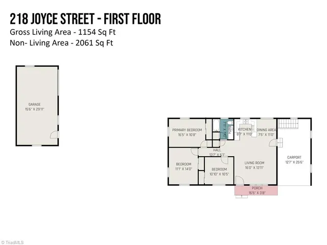 $224,000 | 218 Joyce Street, Madison, NC 27025