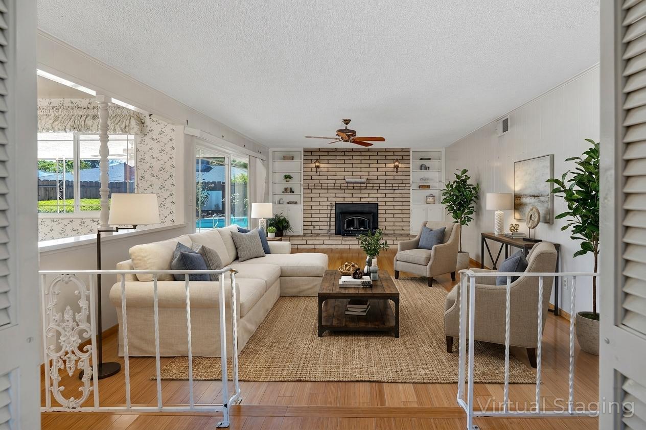 448 Judy Court Merced, CA 95348 - Photo 12 of 52 family room with virtual staging