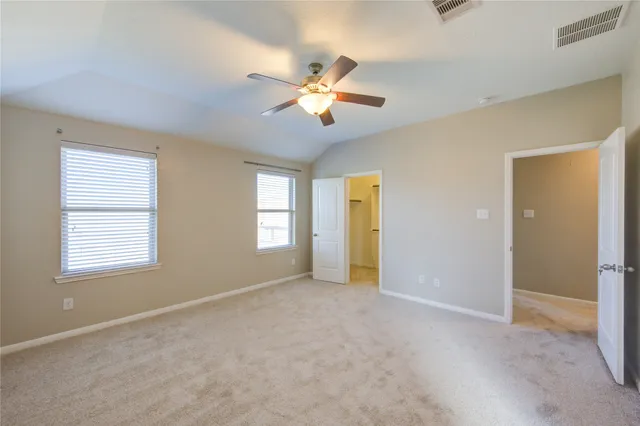 a view of a livingroom with a window