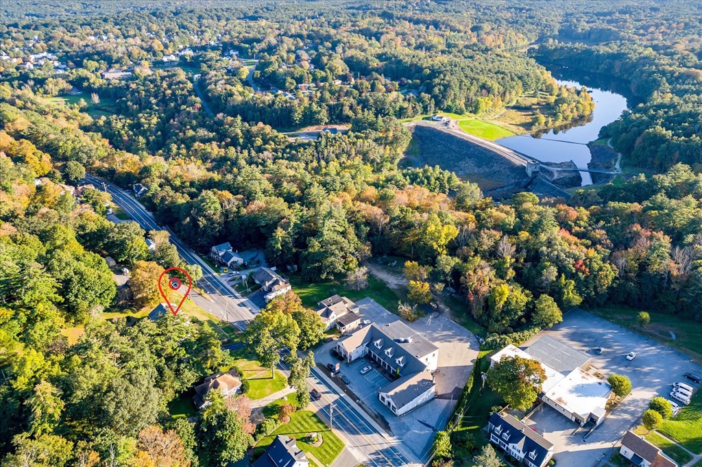 16 Main Street Sturbridge, MA 01566 - Photo 36 of 39 an aerial view of residential houses with outdoor space