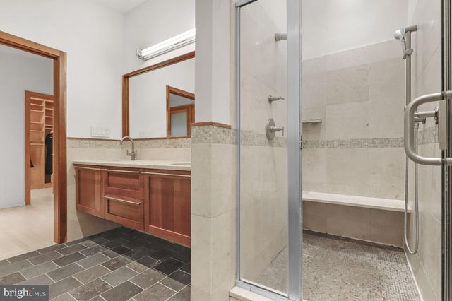 a view of a storage area with an empty shelves